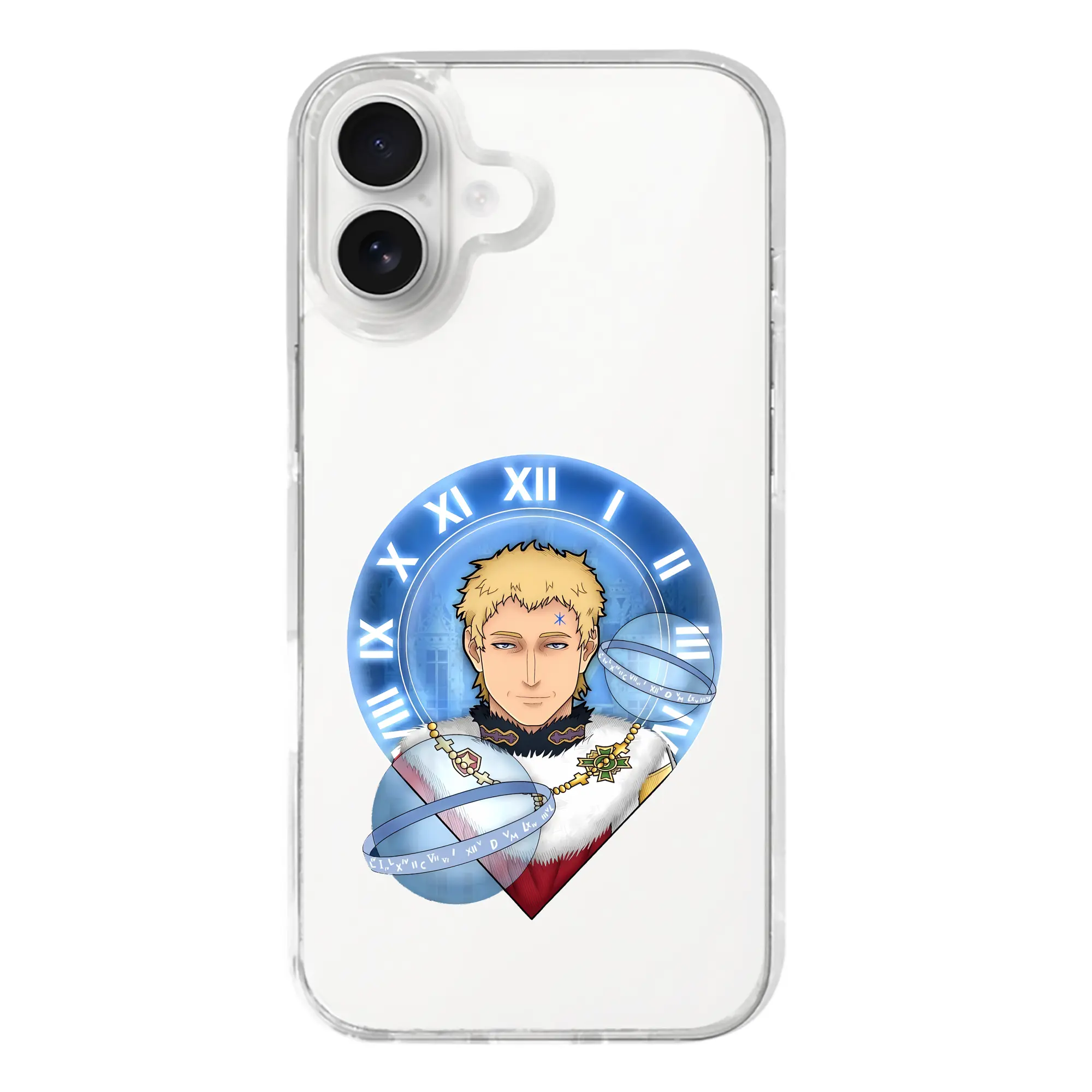 ブラッククローバー グッズ ユリウス・ノヴァクロノ - iPhone 17シリーズ 透明スマホケース – 薄型・耐衝撃・精密フィット保護カバー